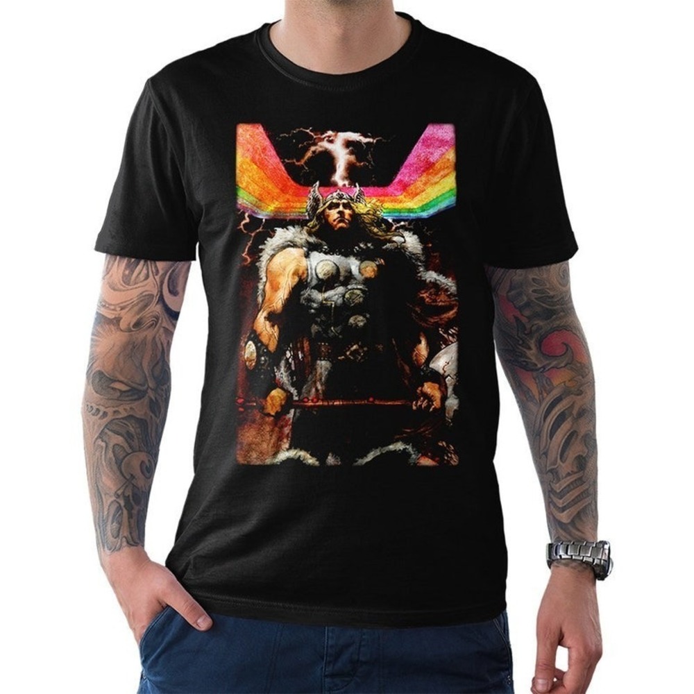 Thor God Of Thunder Art T-Shirt, Retro Gift For Marvel Fan, Trendy Stylish Shirt